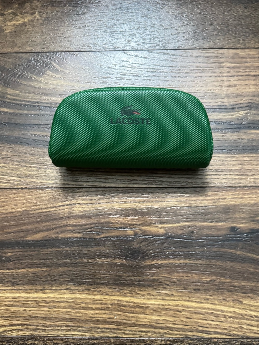 Lacoste Green Textured Hard Sunglasses Case